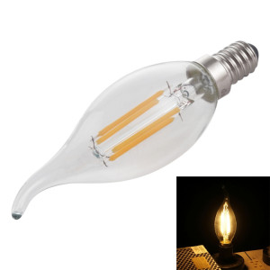 C35 E14 4W Dimmable Blanc Chaud Ampoule LED Filament, 4 LEDs 300 LM Rétro Éclairage Économie d'énergie pour Halls, AC 220V SH35WW283-20