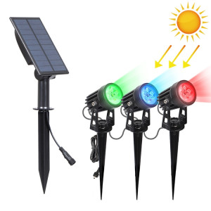 3W One for Three Solar Spotlight Outdoor IP65 Lampe de pelouse à induction étanche à contrôle de la lumière, Flux lumineux: 300-400lm (Fixation cyclique RVB) SH21821752-20