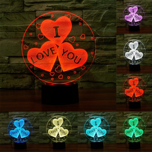 7 couleurs décoloration Creative Visual stéréo lampe 3D Touch Switch Control LED lumière bureau lampe nuit lumière nouveauté cadeau SH2299571-20