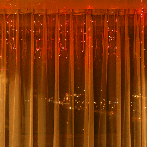 3.5m 6W 96 LEDs peu de barres de glace lumières de déviation de la chaîne avec le joint d'extrémité et le contrôleur multi-fonction, prise de l'UE, AC 220V (lumière rouge) S30ARL1284-20