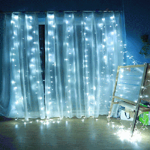 3.5m 6W 96 LEDs peu barres de glace ficelles de dévoration de la chaîne avec le joint d'extrémité et le contrôleur multi-fonction, prise de l'UE, AC 220V (lumière blanche) S30AWL824-20