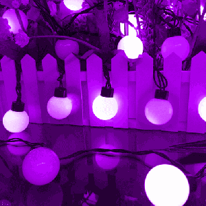 4m 3W 40 LEDs 3 x piles AA alimenté chaîne décoration lumière avec 3 modes, DC 4.5V (lumière pourpre) S406PL889-20