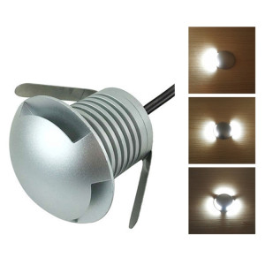 Lampe enterrée polarisée intégrée de 3W LED IP67 lampe de coquille de tortue étanche lampe de jardin extérieur, lumière blanche 4000K Q2 lumière bidirectionnelle SH28381573-20