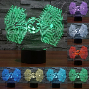Cravate Fighter Style 7 Couleur Décoloration Creative Visual Stéréo Lampe 3D Tactile Commutateur LED Lumière Bureau Lampe Nuit Lumière SC2894242-20