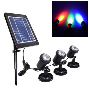 3 dans 1 projecteur solaire de plongée de piscine d'insertion de pelouse de lumière bleue rouge verte bleue SH3427288-20