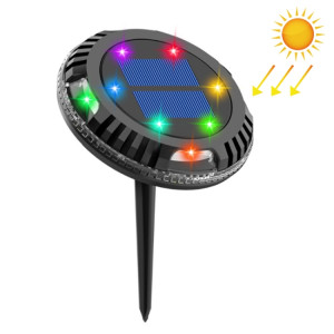 TG-JG00126 10 LED solaire extérieur étanche en plastique jardin décoratif prise de terre lumière contrôle de la lumière intelligent lumière enterrée, gradation colorée SHED381070-20