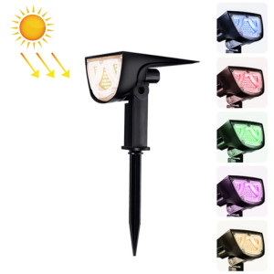 Projecteur solaire extérieur IP65 étanche LED paysage jardin prise de terre lumière lampe de pelouse décorative (lumière colorée) SH39CL1404-20