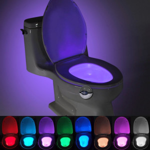 Veilleuse à capteur activé par le mouvement Pikachu Elf Ball Style, Détecteur pour siège de salle de bain de toilette à domicile, multi-mode 7 couleurs claires (gris) SH233H1318-20