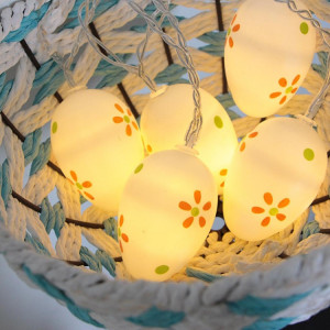 10 ampoules LED mignon oeufs de Pâques lampe décorative vacances ampoules décoratives (blanc chaud) SH60WW1928-20