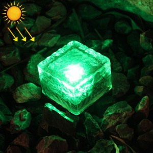 IP68 étanche à l'énergie solaire en verre trempé alimenté extérieur LED enterré lumière lampe de décoration de jardin avec 0.2W panneau solaire (lumière verte) SH60GL1926-20