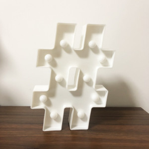Lumière décorative de symbole de forme de #, lumière sèche chaude accrochante de vacances de LED SH16ZA663-20