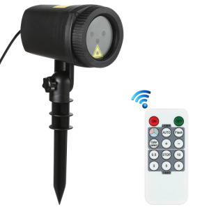Cour d'extérieur LED PROJECTE LASER LUMIÈRE DÉCORATIVE IP44 Imperméable avec télécommande, Fiche américaine (Noir) SH357B224-20