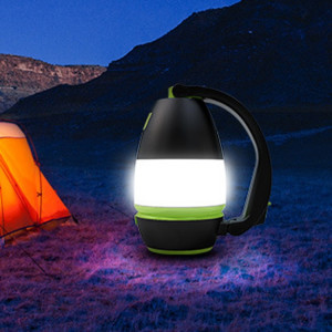 L001 5W Chargement USB Lampe de camping à la main à la main avec fonction de banque d'alimentation (vert) SH6908352-20