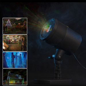 Blinblin CMF-A101 IP65 Imperméable À L'eau Shell Paysage Lumière, Rouge + Vert Lampe Mini Laser Extérieure Dynamique SH72641009-20
