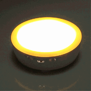 R10 USB de charge LED capteur PIR Night Light, 4000K d'urgence Lampe Cabinet, Capteur Distance: environ 3m, DC 4.5V (Jaune) SH850Y1653-20