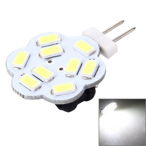 G4 9 LED SMD 5730 Fleur Lampe décorative pour la décoration intérieure / extérieure, DC / AC 12-24V, Pinches latérales (Lumière blanche) SH71WL431-20