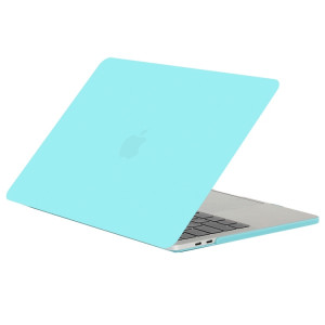 Pour 2016 Nouveau Macbook Pro 13.3 pouces A1706 & A1708 Ordinateur Portable Texture Givrée PC Cas de Protection (Bleu Vert) SH052G1594-20