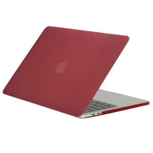 Pour 2016 Nouveau Macbook Pro 13.3 pouce A1706 & A1708 Ordinateur Portable Texture Givrée PC Cas de Protection (Rouge Vent) SH52WR1038-20