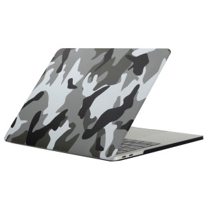 Pour 2016 Nouveau Macbook Pro 13.3 pouce A1706 & A1708 Gris Camouflage Motif Ordinateur Eau Stickers PC Cas de Protection SH053C782-20