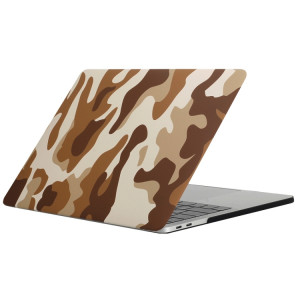 Pour 2016 Nouveau Macbook Pro 13.3 pouce A1706 & A1708 Brun Camouflage Motif Ordinateur Eau Stickers PC Cas de Protection SH053E1937-20