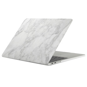 Pour 2016 Nouveau Macbook Pro 13.3 pouce A1706 et A1708 Blanc Gris Texture Marbre Motif Ordinateur Eau Stickers PC PC Étui de Protection SH053K1758-20