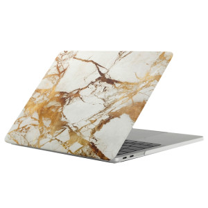 Pour 2016 Nouveau Macbook Pro 13.3 pouce A1706 et A1708 Beige Or Blanc Texture Marbre Motif Ordinateur Portable Stickers D'eau PC Cas de Protection SH053M1686-20