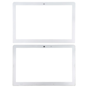 Couverture d'écran de lunette avant de cadre en aluminium d'affichage LCD pour MacBook Air 13,3 pouces A1369 A1466 (2013-2017) (blanc) SH08WL1415-20