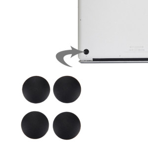 4 PCS iPartsAcheter pour Macbook Air 11,6 pouces et 13,3 pouces (2010-2015) Tapis en caoutchouc de fond (noir) S4508B170-20