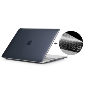 ENKAY Chapeau-Prince 2 en 1 Crystal Hard Shell Housse de protection en plastique + US Version Ultra-mince TPU Housse de protection de clavier pour 2016 Nouveau MacBook Pro 13,3 pouces avec Touchbar (A1706) (Noir) SE952B580-20