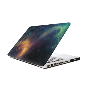 Pour Macbook Pro 13,3 pouces Starry Sky Patterns Apple Laptop Water Stickers PC étui de protection (vert) SH013G454-20
