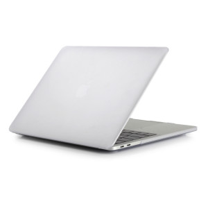 Étui de protection pour ordinateur portable de style givré pour MacBook Pro 15,4 pouces A1990 (2018) (Transparent) SH317T778-20