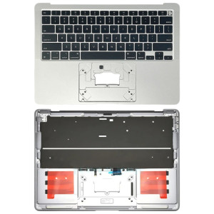 Pour Macbook Air 13 2020 M1 A2337 EMC3598 C-side Cover + US Edition Key Board (argent) SH509S1738-20