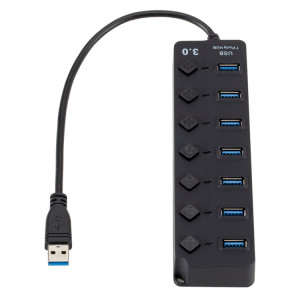 Extension multi-hub USB 3.0 haute vitesse à 7 ports avec commutateur pour PC et ordinateur portable SH66131312-20