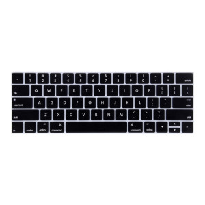 Silicone Clavier Protecteur pour MacBook Pro 13,3 pouces avec Touch Bar (2016) / A1706 et A1708, Version US (Noir) SH819B673-20