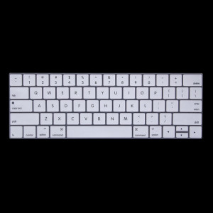 Silicone Clavier Protecteur pour MacBook Pro 13,3 pouces avec Touch Bar (2016) / A1706 et A1708, Version US (Blanc) SH819W1693-20