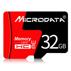Carte mémoire MICRODATA 32GB U1 rouge et noire TF (Micro SD) SH5765221-20