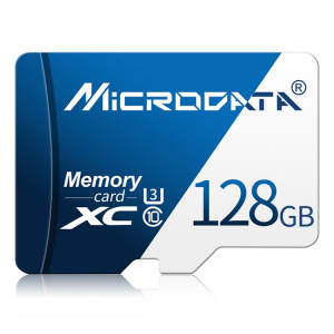 Carte mémoire MICRODATA 128 Go U3 bleue et blanche TF (Micro SD) SH5782273-20