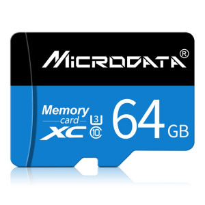 Carte mémoire MICRODATA 64 Go U3 bleue et noire TF (Micro SD) SH5798173-20