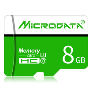 Carte mémoire MICRODATA 8GB U1 verte et blanche TF (Micro SD) SH5810882-20