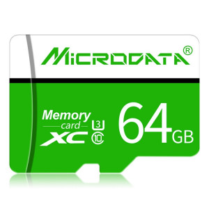 Carte mémoire MICRODATA 64 Go U3 verte et blanche TF (Micro SD) SH5813136-20