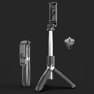 L02 100cm Multi-fonction Réglable Bluetooth Retardateur Pole Trépied Selfie Stick (Noir) SH110B989-20