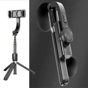 L08 Gimbal réglable Stabiliser Bluetooth Retardateur Pôle Trépied Selfie Stick (Noir) SH111B787-20