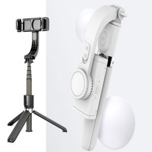 L08 Gimbal réglable Stabiliser Bluetooth Retardateur Pole Trépied Selfie Stick (Blanc) SH111W1185-20