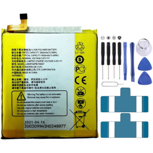 Batterie de polymère Li-ion 3900mAh pour ZTE AXON 10 PRO 5G / AXON 9 PRO SH0493387-20