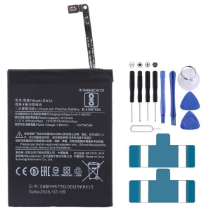 Batterie Li-Polymère BN36 2910mAh pour Xiaomi Mi 6X / A2 SH3558616-20