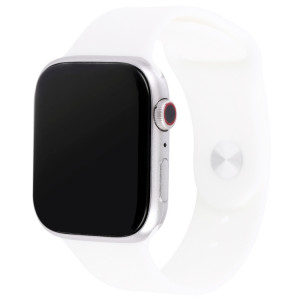 Modèle d'affichage factice d'écran non fonctionnel à l'écran noir pour la série Apple Watch 7 41mm, pour photographier la sangle de montre, aucune montre (argent) SH091S1690-20