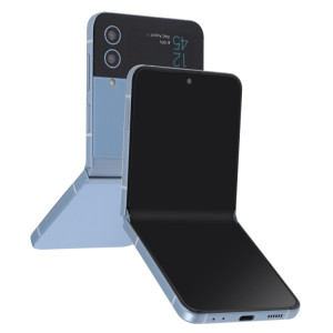 Pour Samsung Galaxy Z Flip4 Black Screen Non-Working Fake Dummy Display Model (Bleu) SH872L372-20
