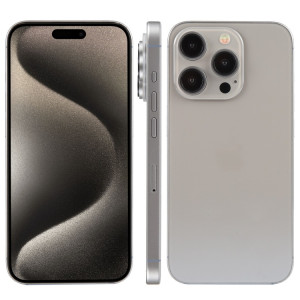 Pour iPhone 15 Pro écran couleur faux modèle d'affichage factice non fonctionnel (titane naturel) SH935S1646-20