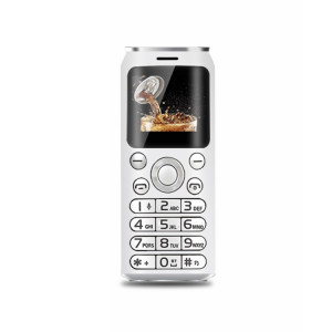 Mini téléphone mobile Satrend K8, 1,0 pouce, casque de numérotation Bluetooth mains libres, musique MP3, double SIM, réseau: 2G (blanc) SH295W351-20