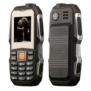 L9 Triple Proofing Téléphone Elder, étanche à la poussière antichoc, batterie 3800mAh, écran tactile de 1,8 pouces, 21 touches, lampe de poche LED, FM, Dual SIM (noir) SL673B169-20